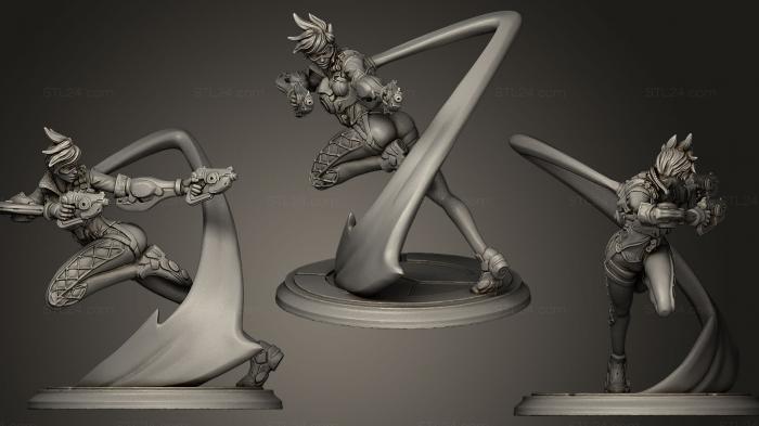 Figurines heroes, monsters and demons (Tracer, STKM_0381) 3D models for cnc